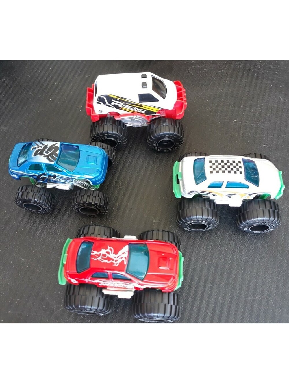 Greenbrier International Monster Turbo Truck - Lot of 4 Express Wheels 4 x 4